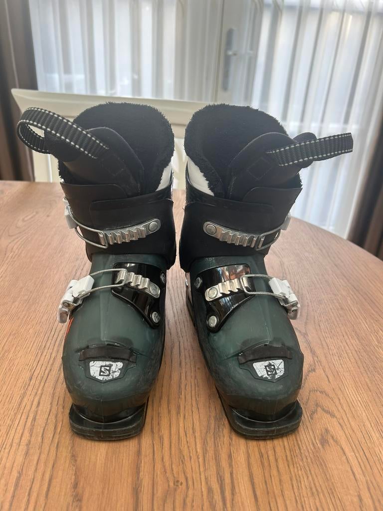 Kinder skischoenen Salomon groen maat 19, Sport en Fitness, Gebruikt, 100 tot 140 cm, Schoenen, Salomon