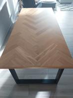 Eettafel met visgraat patroon, 100 tot 150 cm, Ophalen of Verzenden, Zo goed als nieuw, 150 tot 200 cm