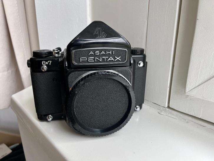 Asahi Pentax 6x7 middenformaatcamera met lenzen, Audio, Tv en Foto, Fotocamera's Analoog, Gebruikt, Spiegelreflex, Pentax, Ophalen