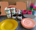 allerlei campingservies / bord / glas / mok / disney enz, Caravans en Kamperen, Ophalen of Verzenden, Gebruikt