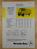 Mercedes 406 D / 409 Technische Specificatie folder 1977 BG, Ophalen, Mercedes, Zo goed als nieuw, Mercedes-Benz