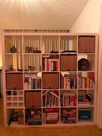 Ikea Kallax Kast 5 x 5 vakken Inclusief Manden en flessenrek, Huis en Inrichting, Kasten | Boekenkasten, Ophalen, Met plank(en)