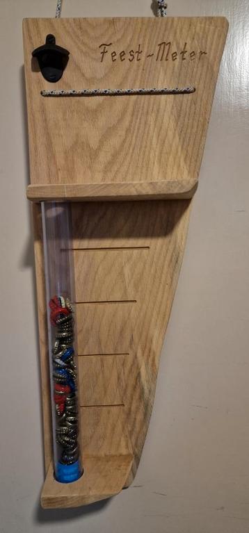 Flessenopener met opvangbuis | eiken | handmade beschikbaar voor biedingen