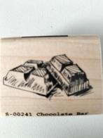 Different colors Stempel - Chocolade Reep, Ophalen, Gebruikt, Houten stempel