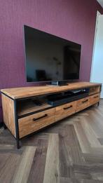 TV meubel Romaro, Ophalen, Teakhout, Zo goed als nieuw, 200 cm of meer