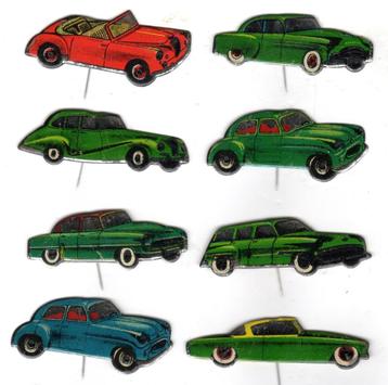 8 speldjes OLDTIMERS LAGONDA PACKARD STANDART BMW DE SOTO (A beschikbaar voor biedingen