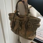 BOVARI leren tas beige., Sieraden, Tassen en Uiterlijk, Tassen | Damestassen, Shopper, Beige, Zo goed als nieuw, Verzenden