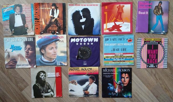 michael jackson vinyl singles 13 stuks verzameling, Cd's en Dvd's, Vinyl Singles, Zo goed als nieuw, Single, Pop, 7 inch, Ophalen of Verzenden