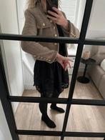 Taupe jasje met gouden knopen - Maat S, Beige, Ophalen of Verzenden, Zo goed als nieuw, Jasje