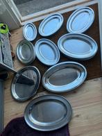 60 RVS schalen, Huis en Inrichting, Keuken | Servies, Ophalen, Overige materialen, Gebruikt, Schaal of Schalen