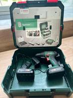 Bosch accuboormachine UniversalDrill 18V accu’s lader koffer, Ophalen of Verzenden, Zo goed als nieuw, Boor- en Schroefmachine