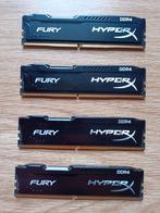 Kingston Fury HyperX DDR4 16GB 4x4GB 2400MHz CL15 1.2v, Computers en Software, RAM geheugen, 16 GB, 2400MHz, Desktop, Ophalen of Verzenden