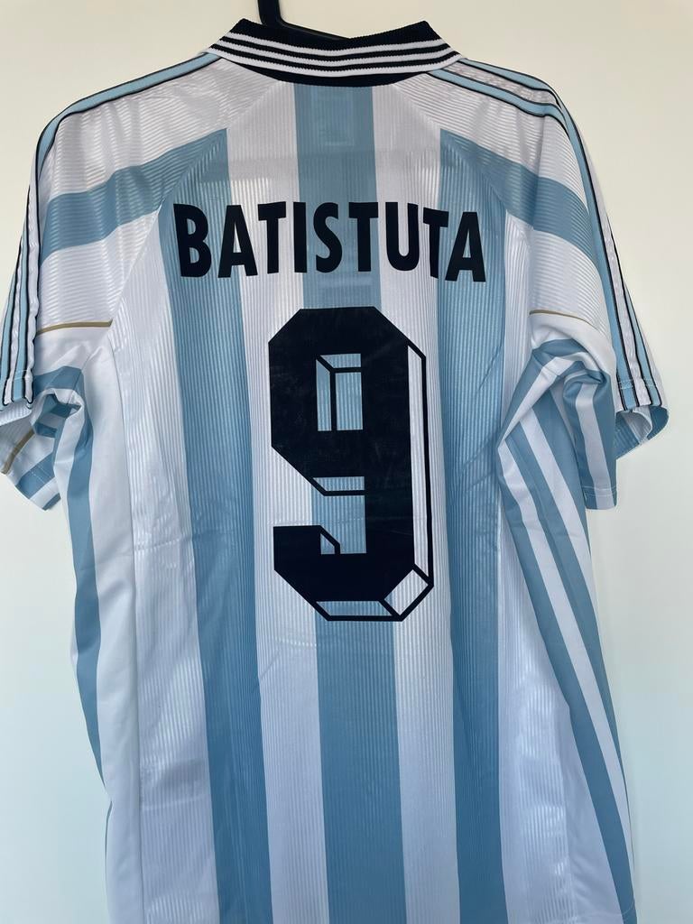 Retro Argentinië WK 1998 Batistuta Shirt - Adidas large, Maat L, Ophalen of Verzenden, Nieuw, Shirt