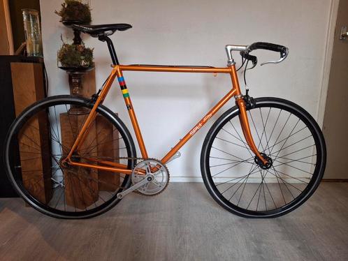 Singlespeed Eddy merckx, Fietsen en Brommers, Fietsen | Racefietsen, Gebruikt, Overige merken, 28 inch, Staal, 57 tot 61 cm, Ophalen of Verzenden