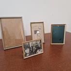 Antieke Messing Fotolijstjes - Set van 4, Ophalen of Verzenden