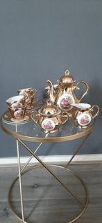 Negen delig porseleinen mokka servies, Ophalen of Verzenden