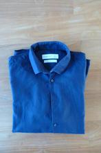 Overhemd/shirt, Primark, slim fit, donkerblauw,maat 16”/41cm, Blauw, Ophalen of Verzenden, Zo goed als nieuw, Halswijdte 41/42 (L)