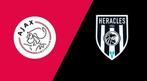 Ajax-Heracles 2x 121 naast elkaar Toplekken middenlijn!, Tickets en Kaartjes, Twee personen, Augustus