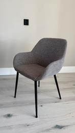 Eetkamer stoelen goossens grijs (set van 4), Huis en Inrichting, Fauteuils, Ophalen, Zo goed als nieuw, Minder dan 75 cm, 50 tot 75 cm