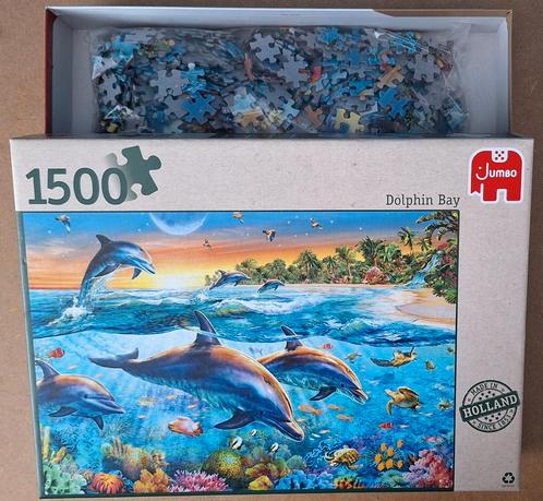 Jumbo puzzel 1500 stukjes, Dolphin Bay, Hobby en Vrije tijd, Denksport en Puzzels, Ophalen of Verzenden