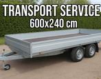 Transportservice met “grote” aanhanger (600 x 240 cm), Doe-het-zelf en Verbouw, Transportwagens, 100 liter of meer, Ophalen, Zo goed als nieuw