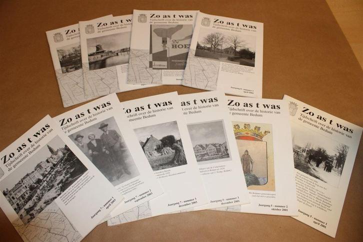 Zo as t was - Tijdschrift historie Bedum - 11 ex., Boeken, Geschiedenis | Stad en Regio, Zo goed als nieuw, Ophalen of Verzenden