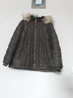 Winterjas met bontkraag - Maat l, Ophalen of Verzenden, Zo goed als nieuw, Maat 42/44 (L), Bruin