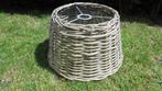 rieten lampenkap, doorsnee 27-36 H23 cm, Gebruikt, 25 tot 50 cm, Bruin, Rond