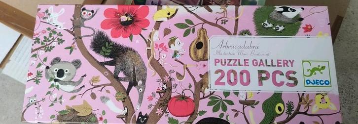 Djeco puzzel 200 stukjes Abracadabra, Hobby en Vrije tijd, Denksport en Puzzels, Zo goed als nieuw, 500 t/m 1500 stukjes, Ophalen of Verzenden