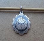 zilveren Niello hanger twee pauwen [388], Overige voorstellingen, Verzenden, Zo goed als nieuw, Zilver