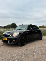 Mini Cooper 1.6 ONE Cabrio 2013 Zwart JOHN COOPER WORKS, Auto's, Mini, Voorwielaandrijving, Euro 5, Stof, Zwart