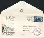 1e KLM vlucht Budapest Hongarije 1956, Postzegels en Munten, Verzenden, Envelop