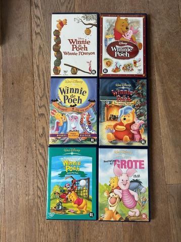 6 DVD’s van Winnie de Poeh  beschikbaar voor biedingen
