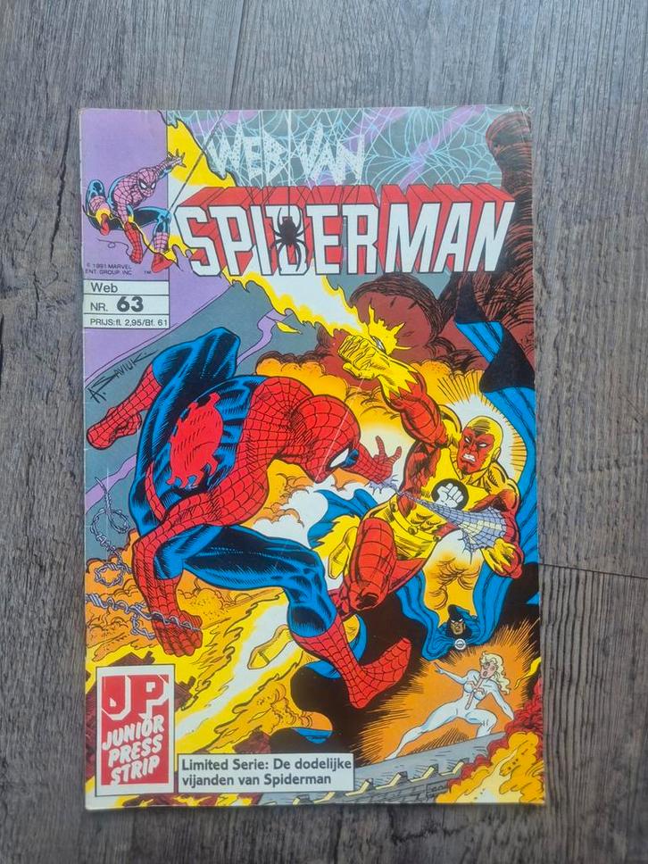 Spiderman Stripboek - Web van Spiderman #63, Boeken, Stripboeken, Ophalen of Verzenden