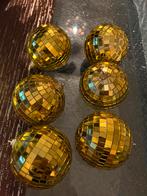 6 Gouden disco kerstballen van Boland 8cm, Diversen, Ophalen of Verzenden, Zo goed als nieuw