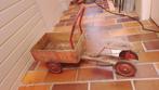 Oude houten bakfiets, Kinderen en Baby's, Speelgoed | Buiten | Voertuigen en Loopfietsen, Ophalen, Gebruikt, Loopfiets