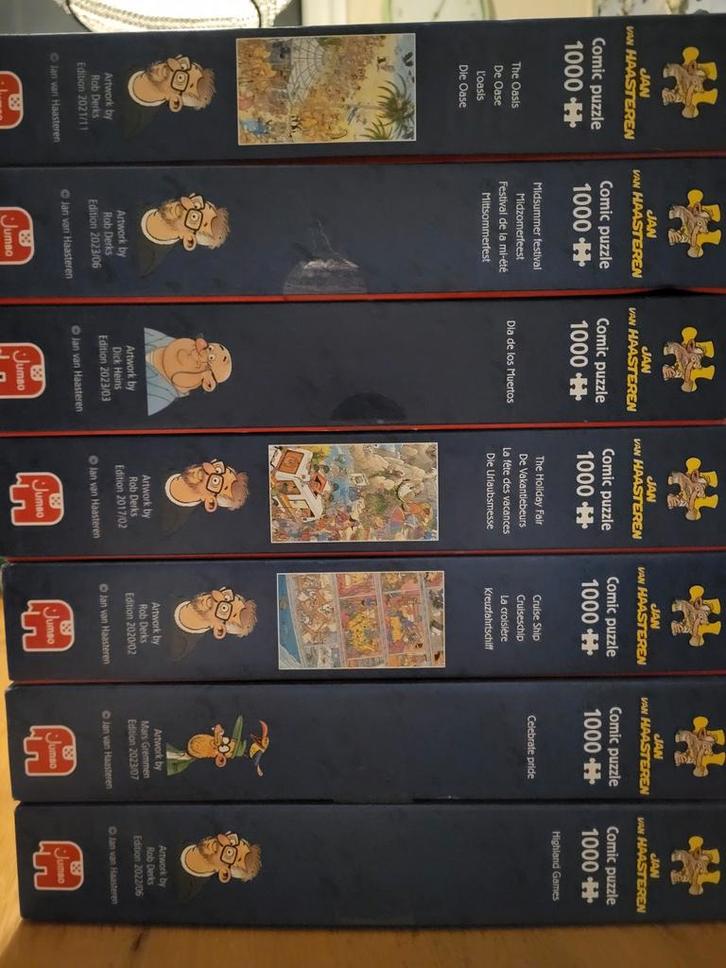 Jan van Haasteren - 1000 stukjes, Hobby en Vrije tijd, Denksport en Puzzels, Zo goed als nieuw, 500 t/m 1500 stukjes, Ophalen