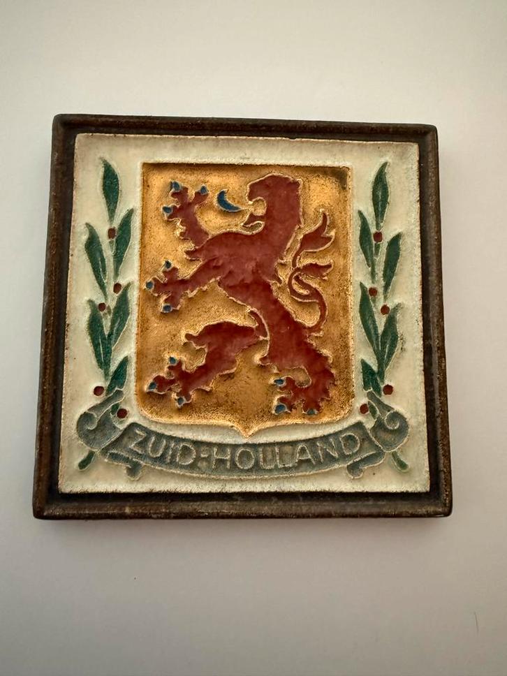 Cloisonné Tegel Porceleyne Fles Zuid-Holland, Antiek en Kunst, Antiek | Wandborden en Tegels, Ophalen of Verzenden