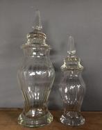 Grote kristallen glazen vazen uniek jaren’50 kwaliteit 41/31, Antiek en Kunst, Ophalen of Verzenden