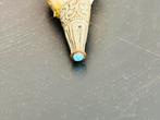 Antieke Tibetaanse Conch Shell Hanger met Zilver & Turquoise, Ophalen of Verzenden