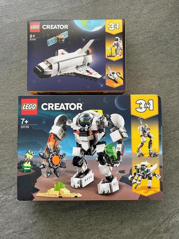 Lego Creator 3in1 31115 & 31134 Space Bundel *SEALED* beschikbaar voor biedingen