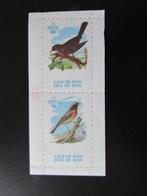 Postzegel Vogel: Velletje Merel/Zwarte Roodstaart uit Man, Ophalen of Verzenden, Postfris, Dier of Natuur