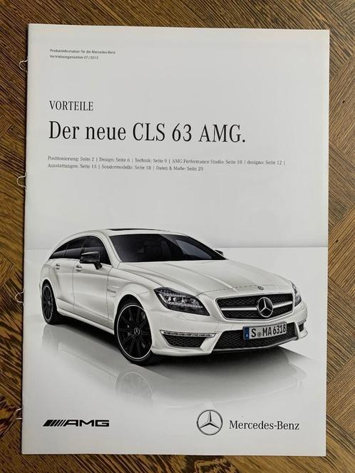 Prod info brochure Mercedes-Benz CLS 63 AMG S C218 S218 2012, Boeken, Auto's | Folders en Tijdschriften, Nieuw, Mercedes, Ophalen of Verzenden