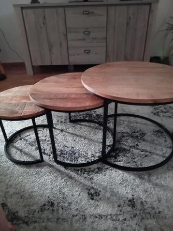mangohout salontafels sets