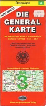 Pl242 plattegrond oostenrijk omgeving linz generalkarte 3, Gelezen, 2000 tot heden, Ophalen of Verzenden, Landkaart