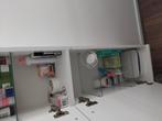 wit hoogglans badkamerkast, Huis en Inrichting, Ophalen, (Half)hoge kast, Minder dan 50 cm, Zo goed als nieuw