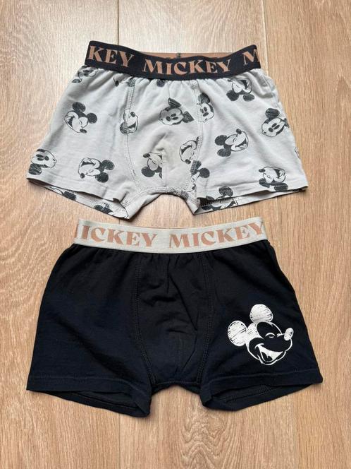Mickey Mouse boxershorts 2 stuks maat 122/128, Kinderen en Baby's, Kinderkleding | Maat 122, Gebruikt, Jongen, Nacht- of Onderkleding