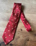Stropdas sigarenfabriek de olifant, Kleding | Heren, Stropdassen, Ophalen of Verzenden, Zo goed als nieuw, Met patroon, Rood