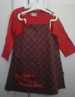 set rood-grijs geruite jurkje met bloes - maat 92 (2 jaar), Ophalen, Meisje, Zo goed als nieuw, Princess is always right