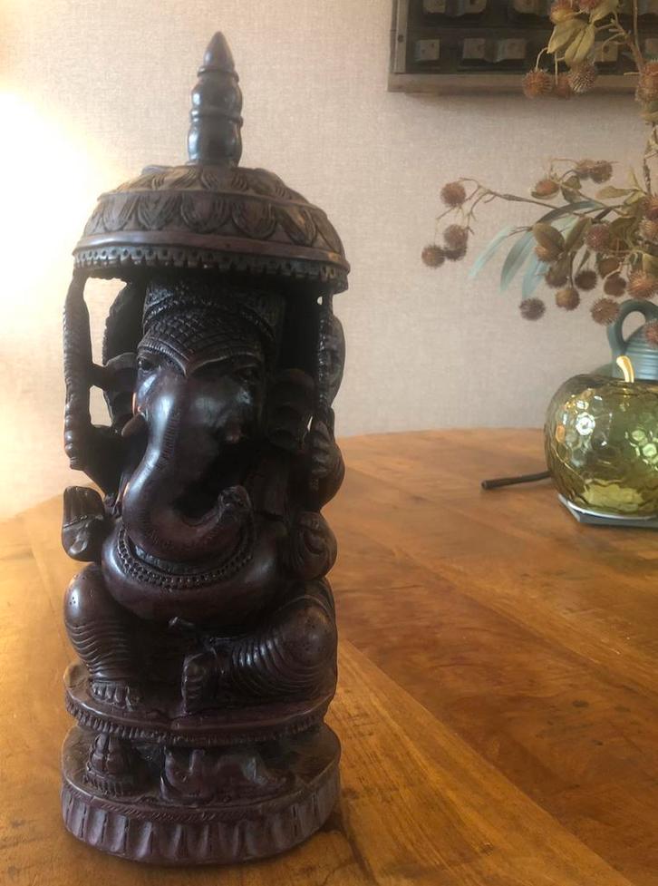 Vintage Oosters Hindoe beeld Ganesha, Huis en Inrichting, Woonaccessoires | Boeddhabeelden, Gebruikt, Ophalen of Verzenden